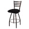Holland Bar Stool Co 30" Swivel Bar Stool, Brnz Finish, Blk Vinyl Seat X410 - alternate 1